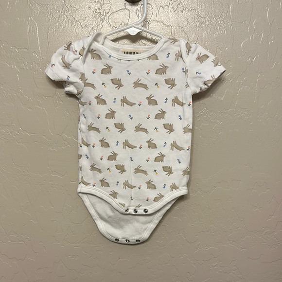 Adorable White and Brown Bunny Bodysuit - Picture 1 of 4